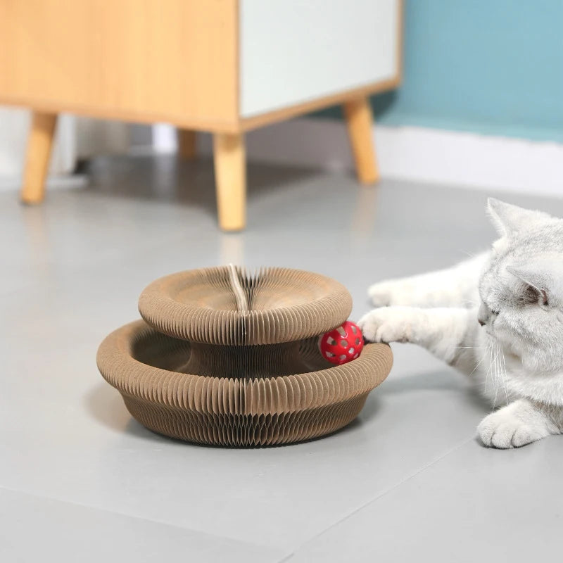 Magic Cat Scratch Board with Ball and Climbing Frame