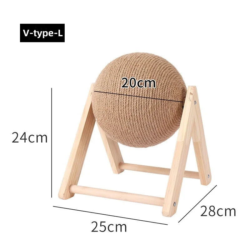 Sisal Rope Cat Scratching Ball Toy for Paws