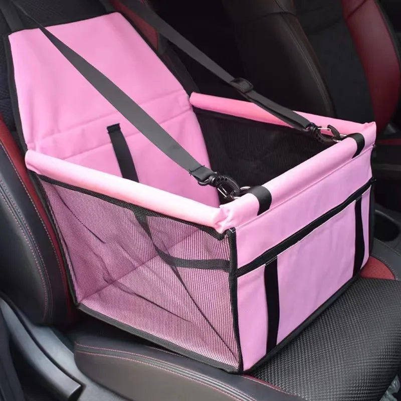 Cozy Pet Car Seat with Safety Harness for Small Pets