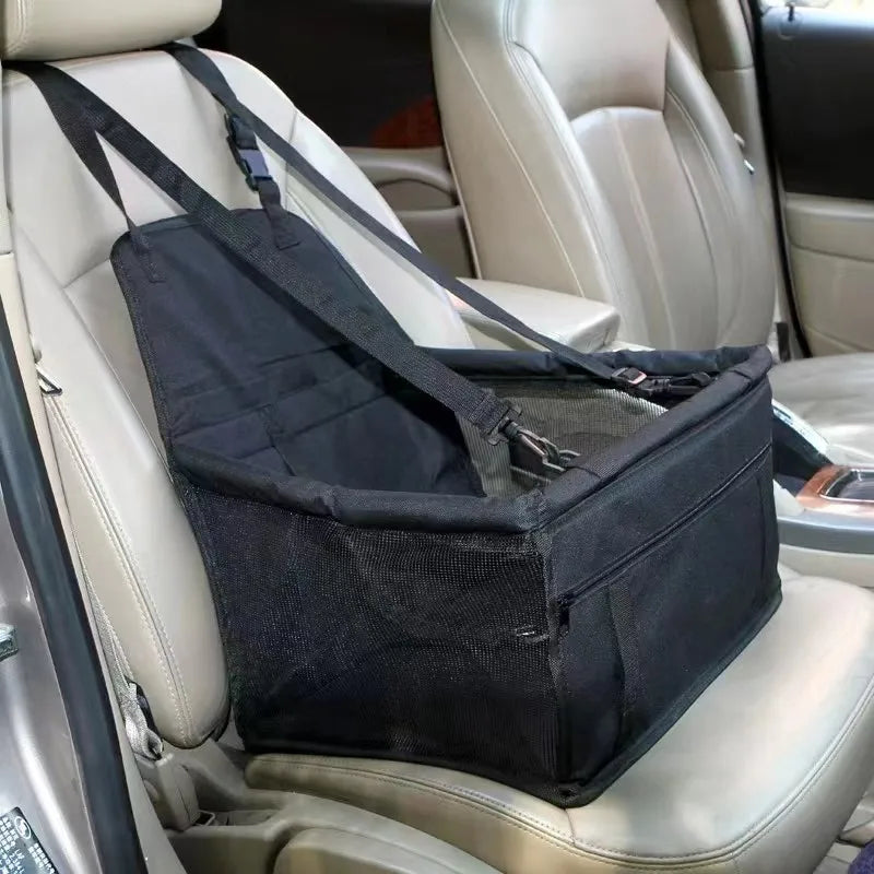 Cozy Pet Car Seat with Safety Harness for Small Pets