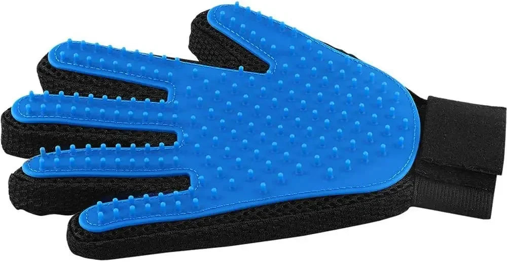 2-Sided Pet Grooming Brush and Bath Glove