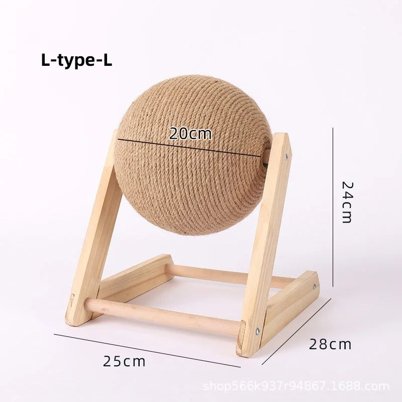 Sisal Rope Cat Scratching Ball Toy for Paws