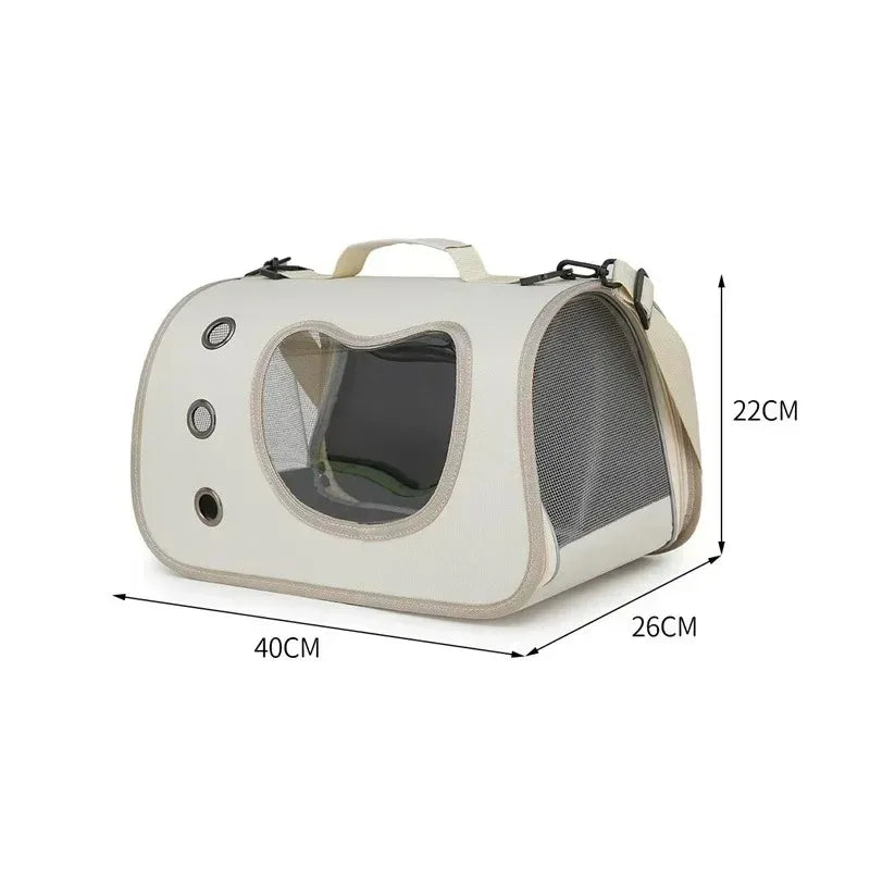 Portable Foldable Cat Travel Backpack with Mesh Window