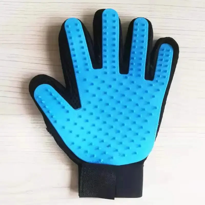 2-Sided Pet Grooming Brush and Bath Glove