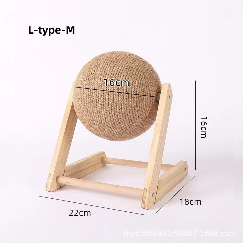 Sisal Rope Cat Scratching Ball Toy for Paws