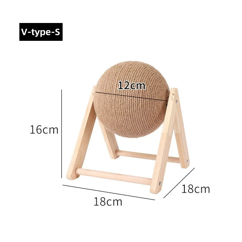 Sisal Rope Cat Scratching Ball Toy for Paws
