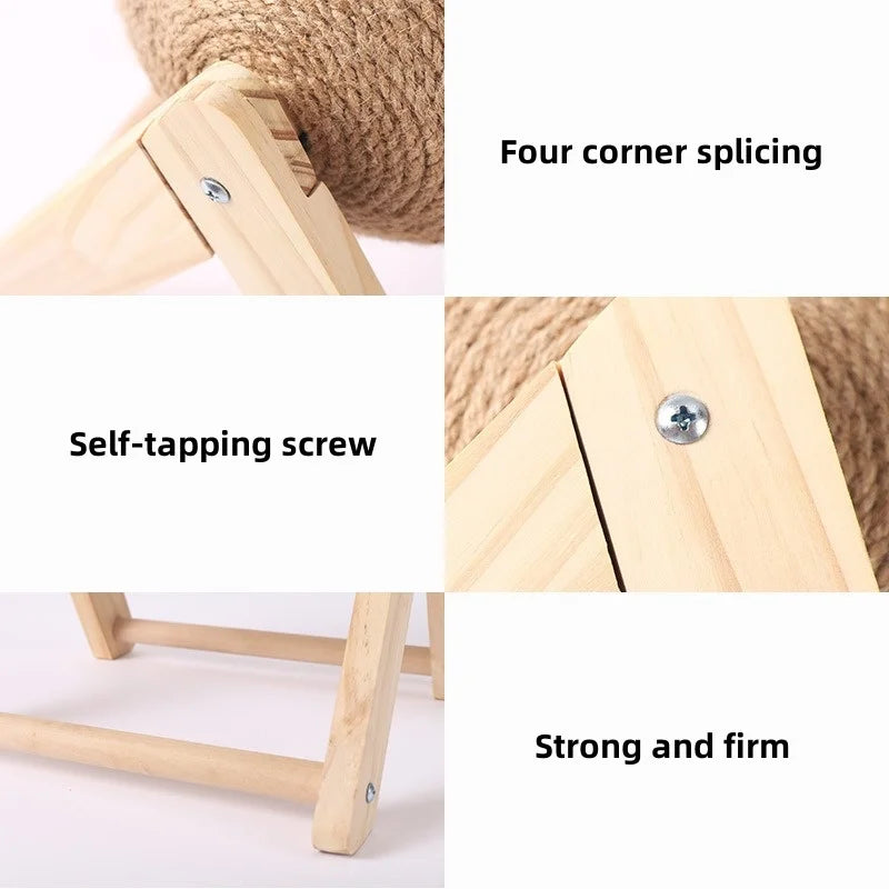 Sisal Rope Cat Scratching Ball Toy for Paws