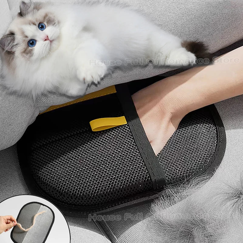 Reusable Electrostatic Cat Grooming Hair Removal Gloves