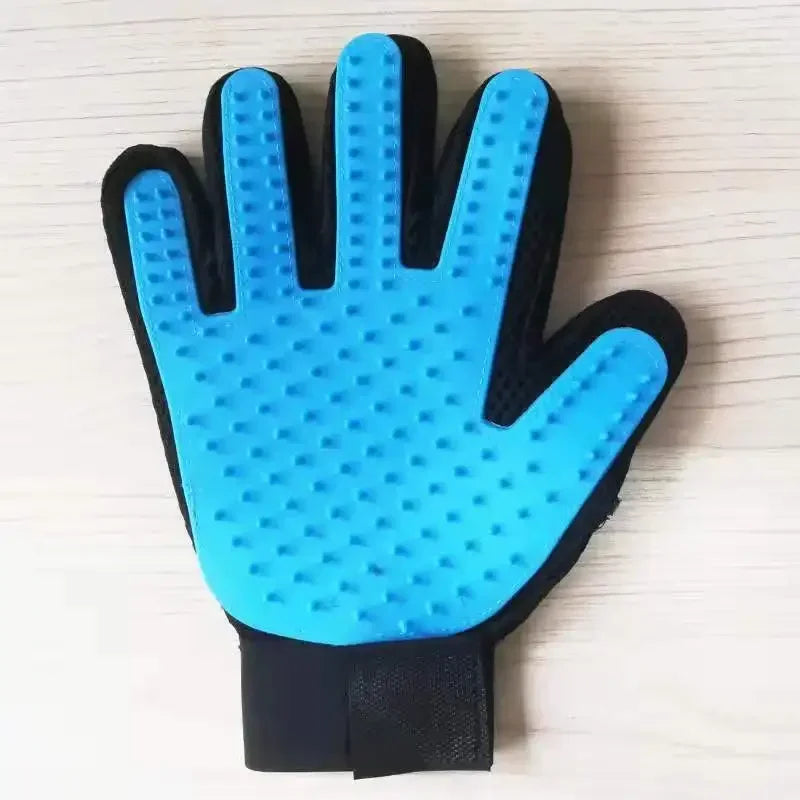 2-Sided Pet Grooming Brush and Bath Glove