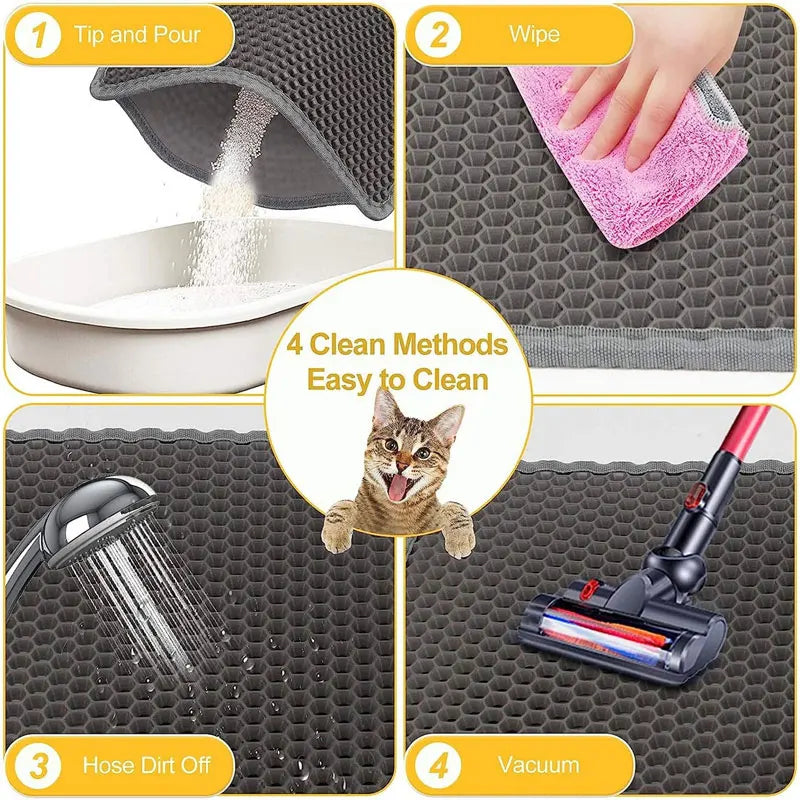 Waterproof Double-Layer Cat Litter Trapping Mat