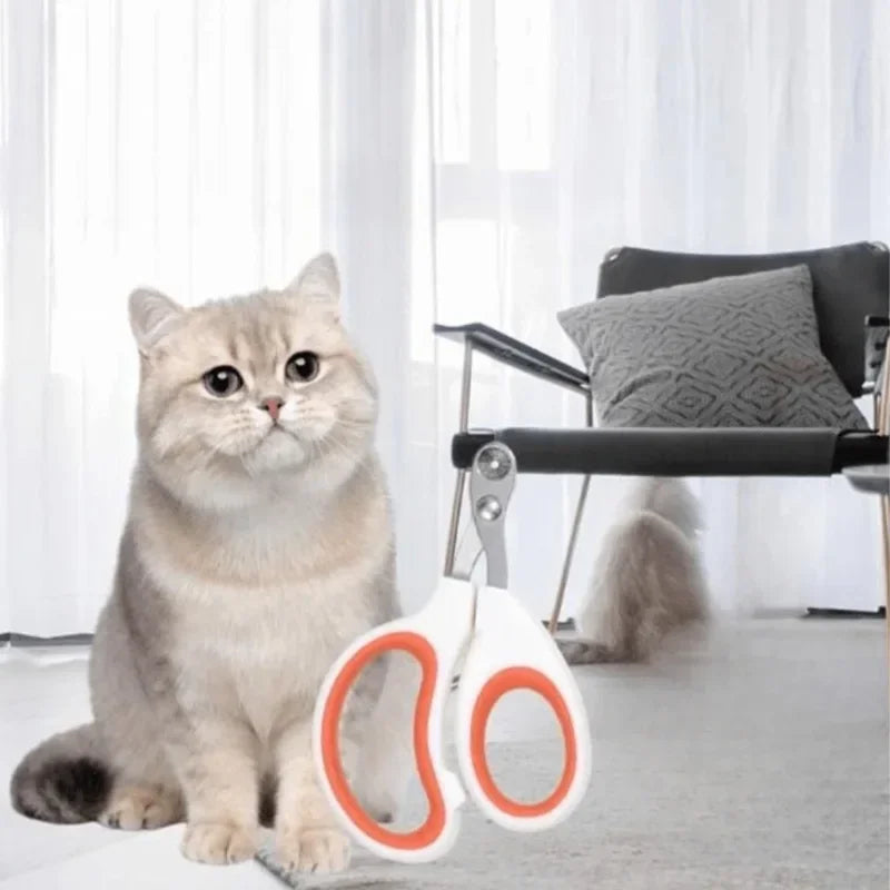 Professional Stainless Steel Nail Clippers for Cats and Dogs