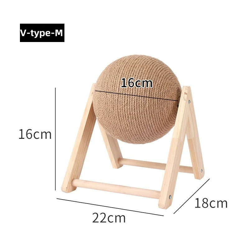 Sisal Rope Cat Scratching Ball Toy for Paws