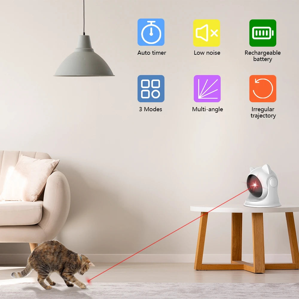 Rechargeable Automatic Laser Toy for Indoor Cats