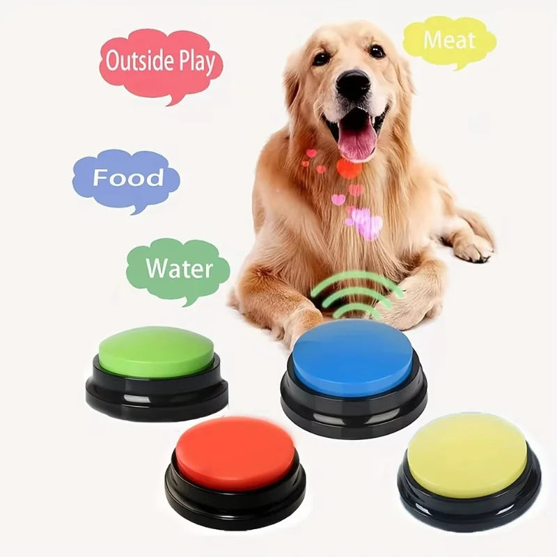 Dog Cat Voice Recording Buttons for Pet Training