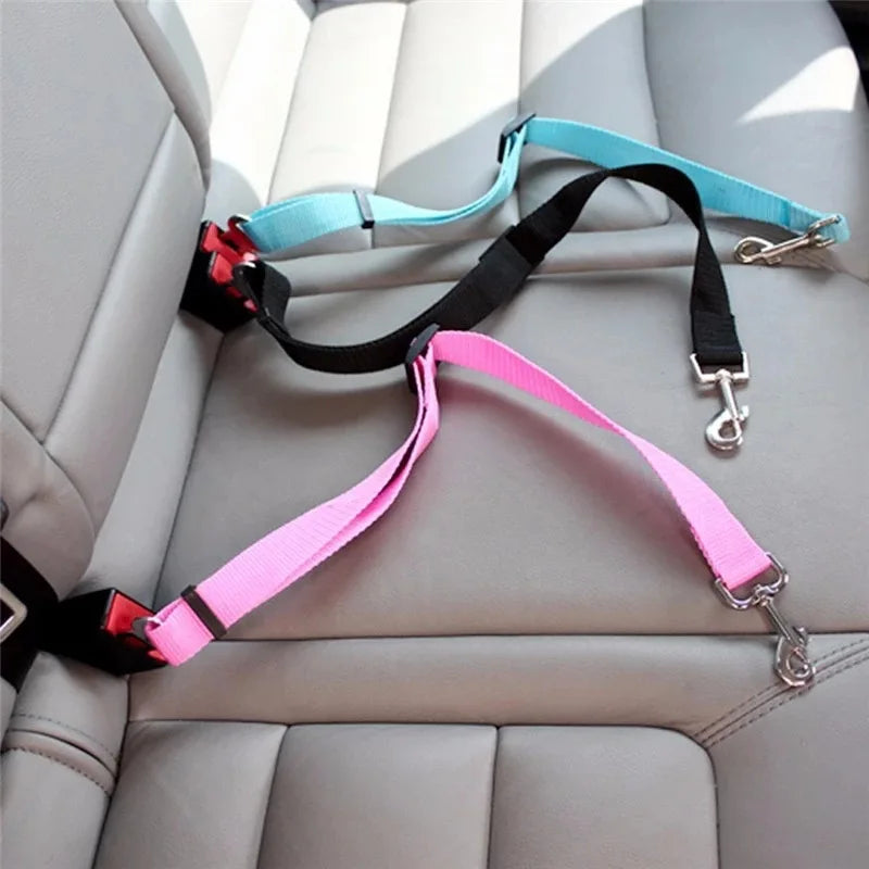 Adjustable Pet Car Seat Belt and Harness Clip