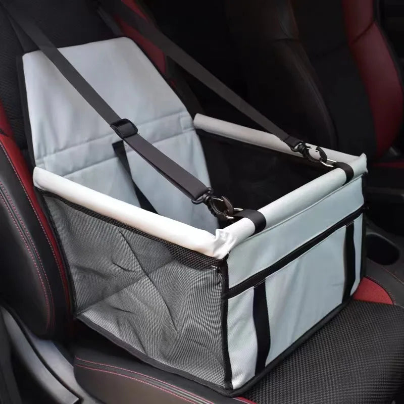 Cozy Pet Car Seat with Safety Harness for Small Pets