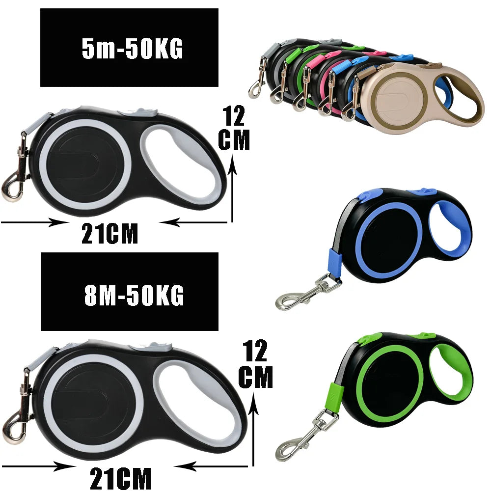 Retractable Roulette Collar Dog Leash