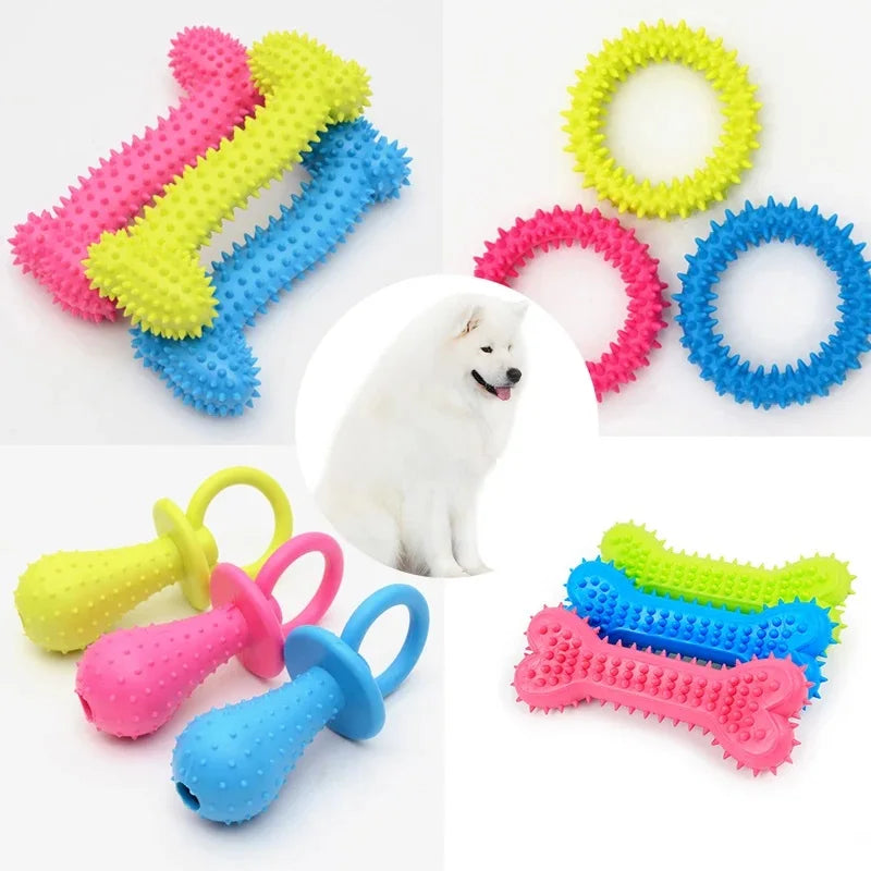 Rubber Chew Toys for Small Dogs and Puppies