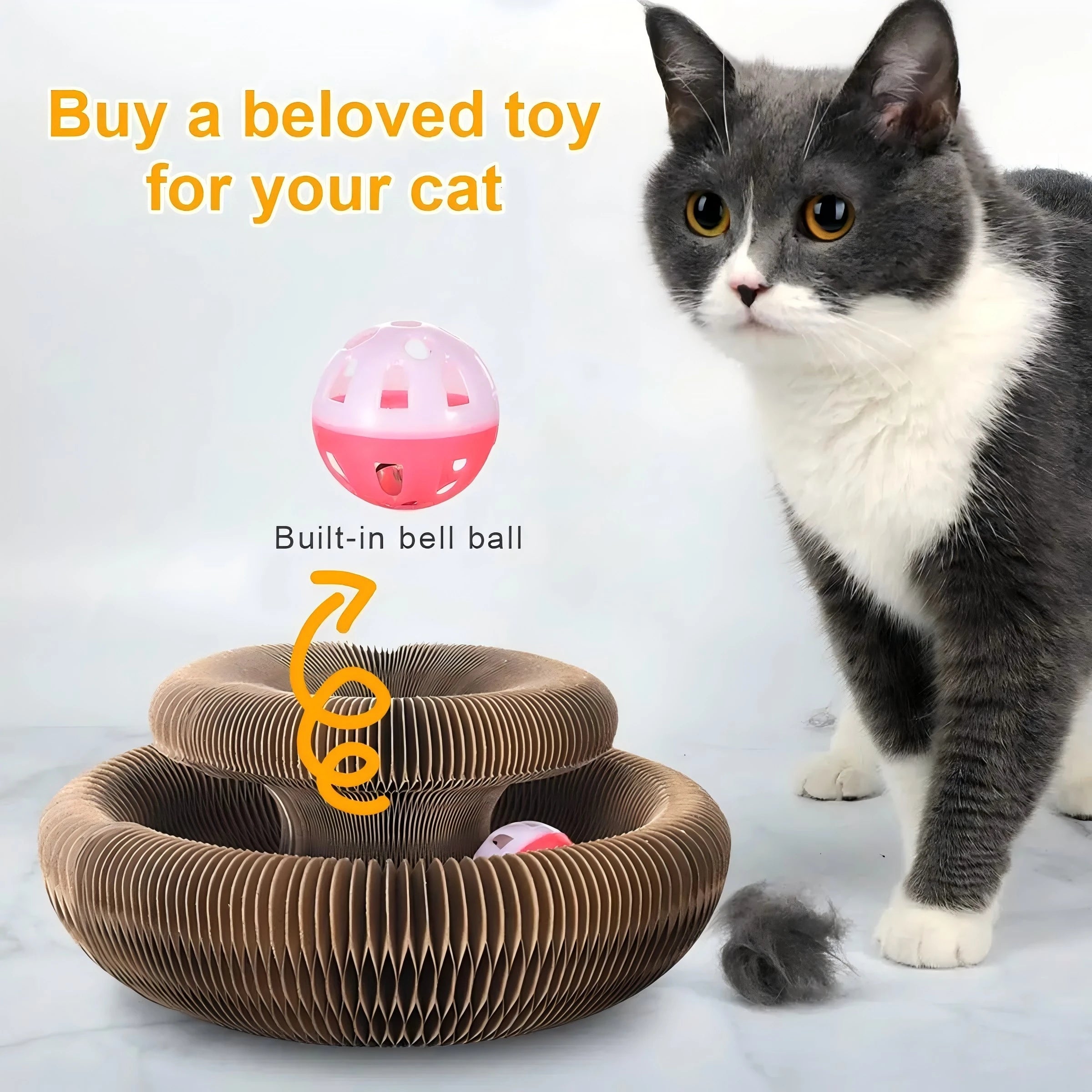 Magic Cat Scratch Board with Ball and Climbing Frame