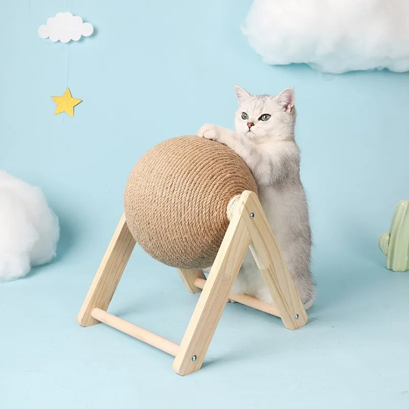 Sisal Rope Cat Scratching Ball Toy for Paws