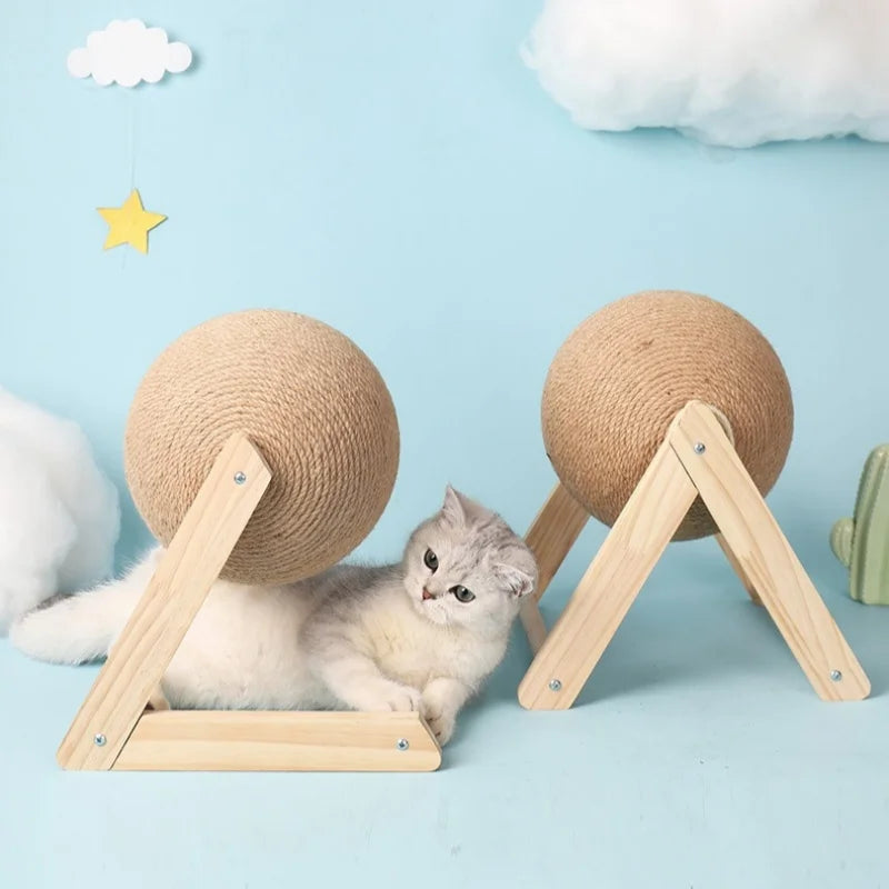 Sisal Rope Cat Scratching Ball Toy for Paws