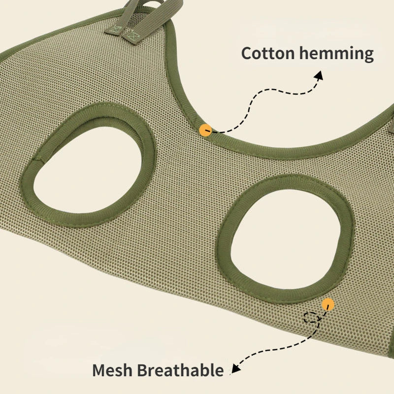 Cat Grooming & Restraint Hammock Set