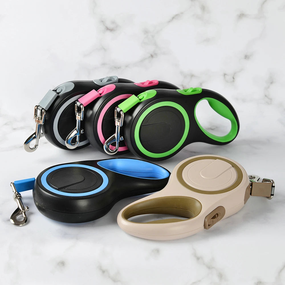 Retractable Roulette Collar Dog Leash