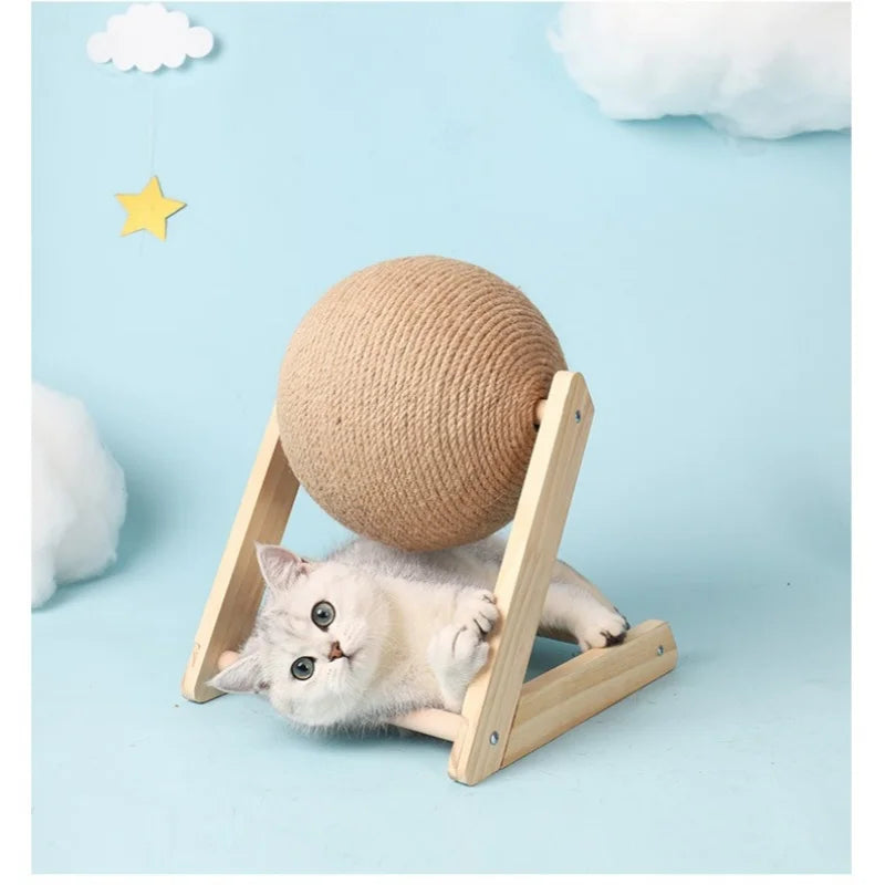 Sisal Rope Cat Scratching Ball Toy for Paws